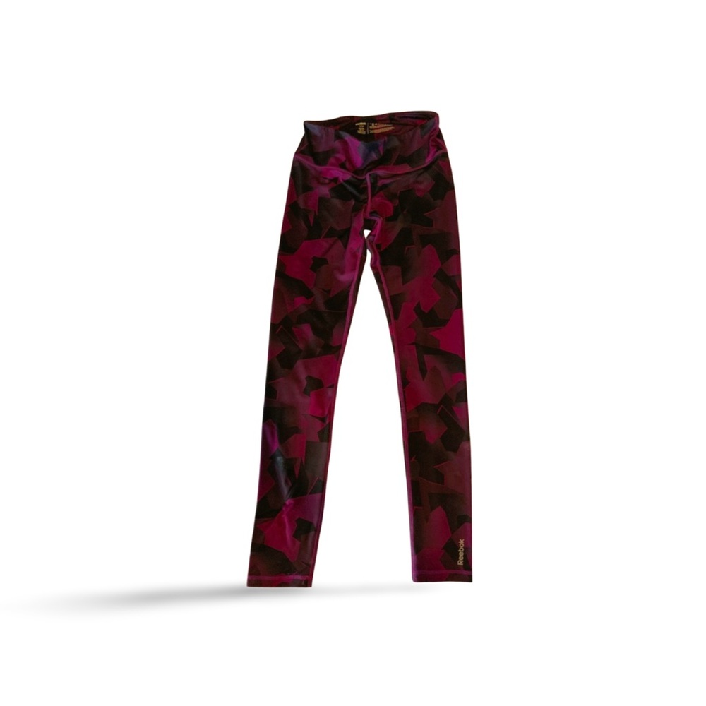 Reebok Pink & Black Camo Women’s Leggings • Size S / CH • Activewear